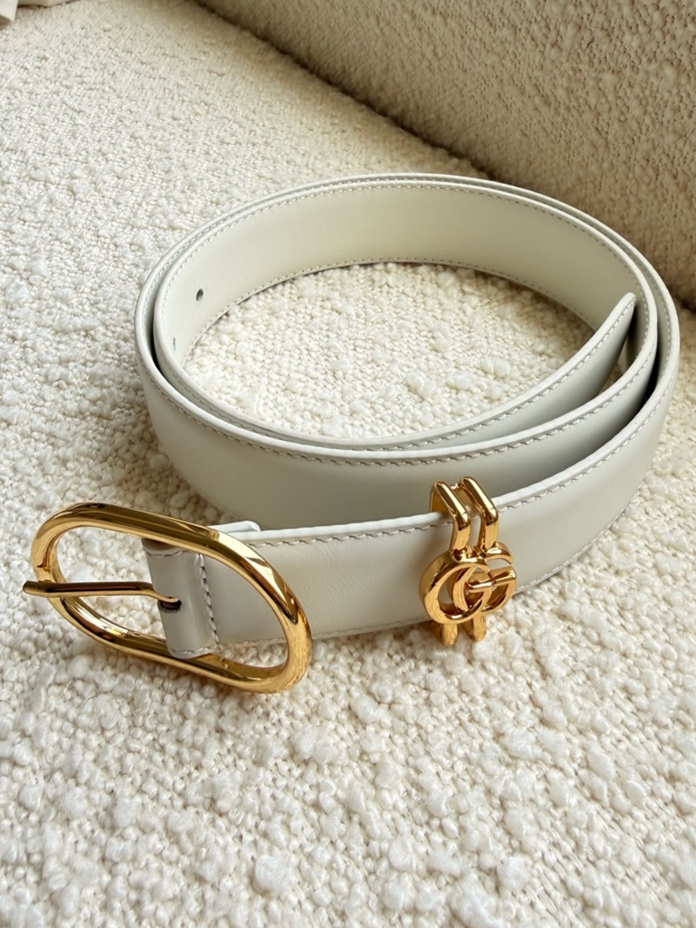 GUCCI Calfskin Interlocking GG Belt
